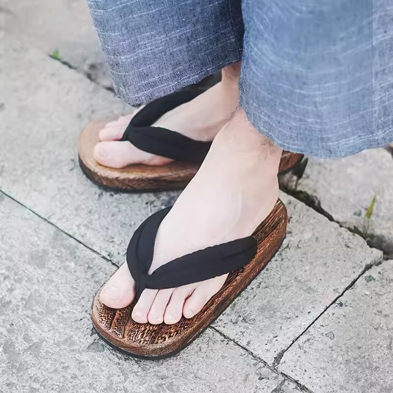 Geta Wooden Sandal - Zomer Geta-sandalen voor heren met platte