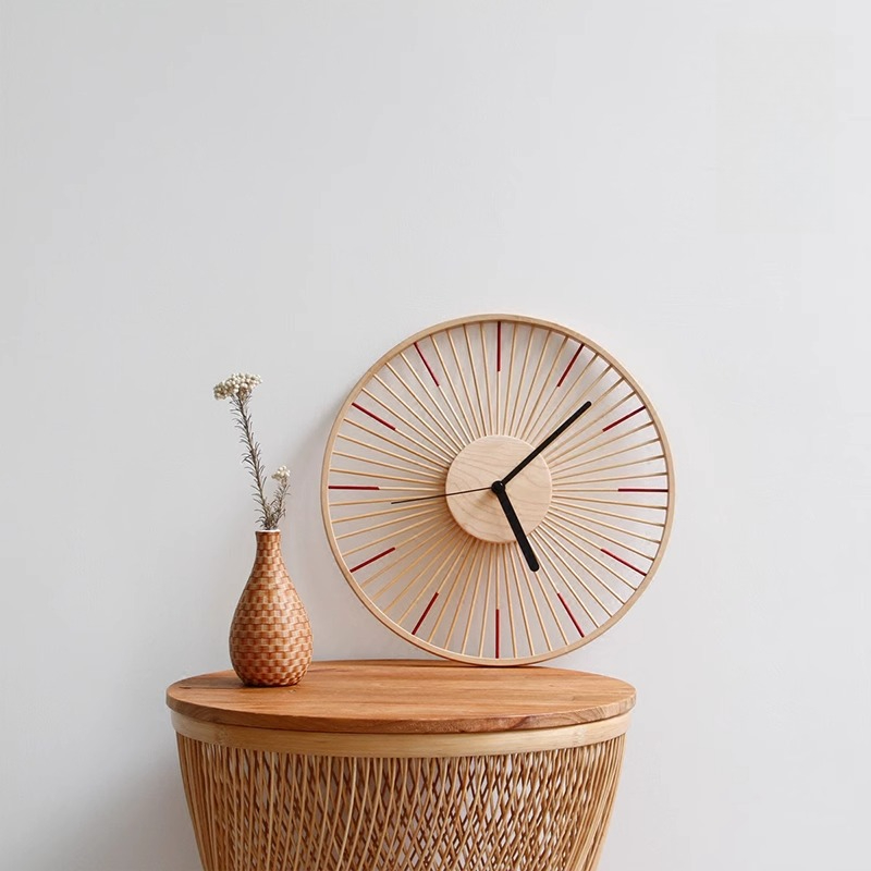 Japanese Lifestyle Home - Japanse eenvoudige wandklok Hoge kwaliteit esthetisch