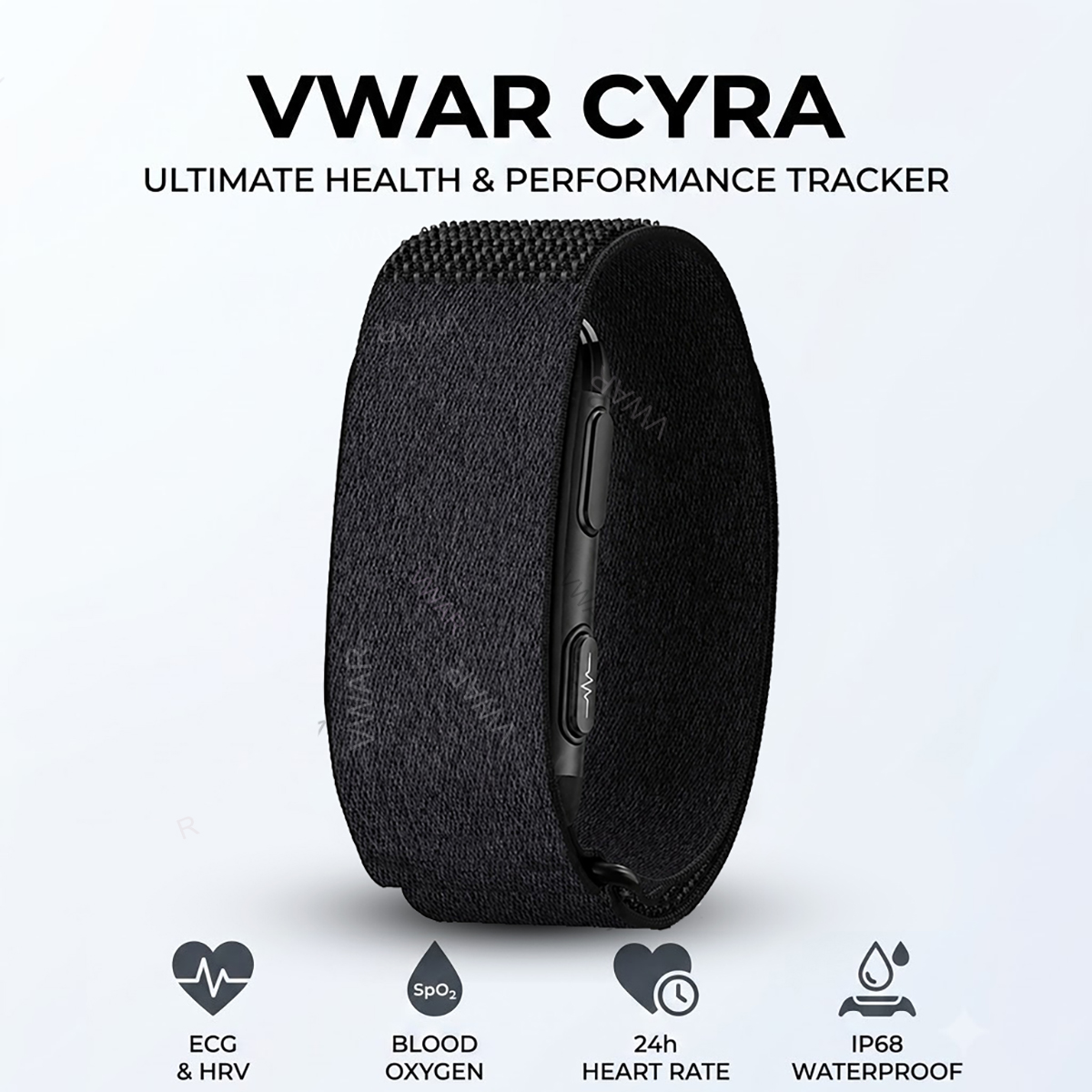 Japanese Lifestyle Health - VWAR CYRA Schermloze Fitness Tracker ECG+HRV