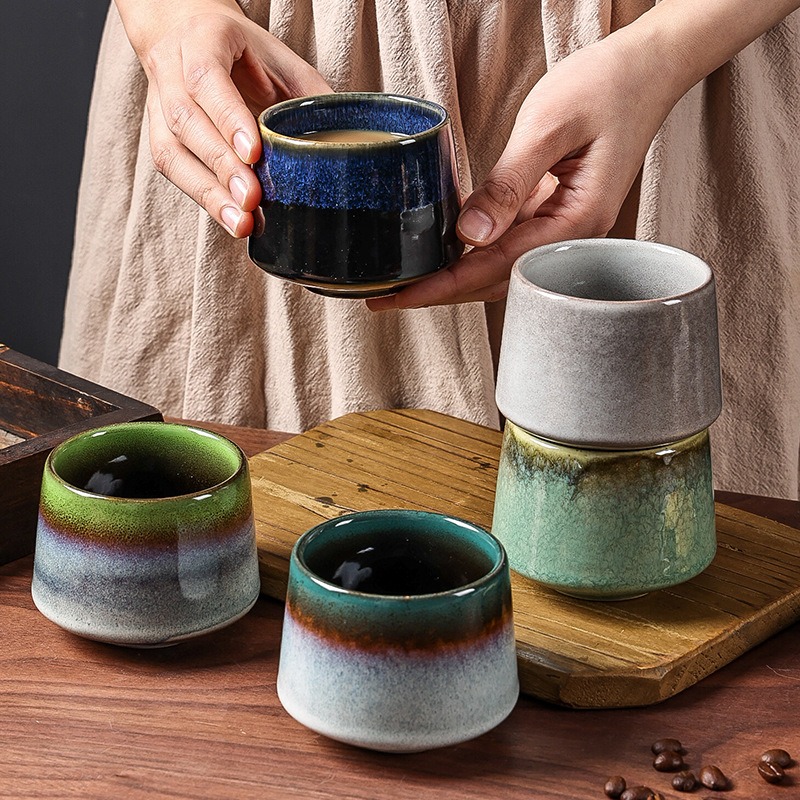 Japanese Healthy Lifestyle - Keramiek Kopjes Japanse Steengoed Porselein 225