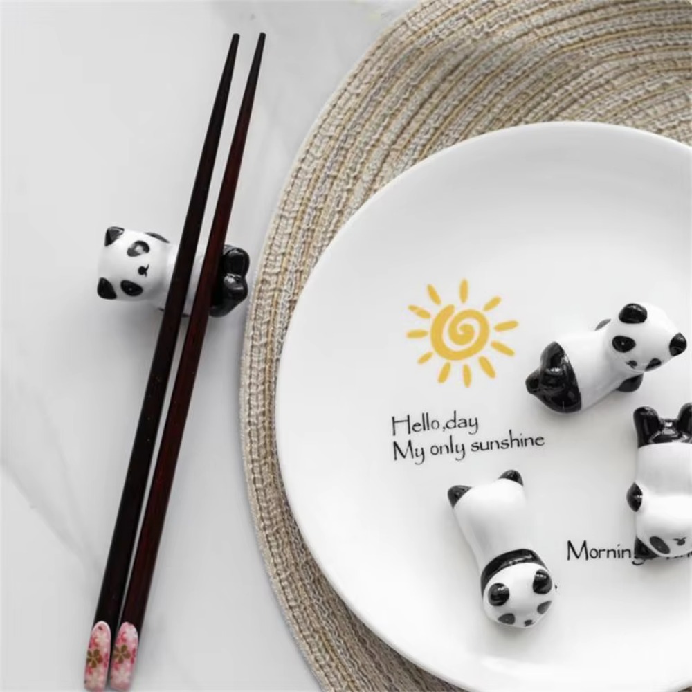 8 stks/set DIY Panda Eetstokje - Chopstick Rest Ceramic recensie en prijs