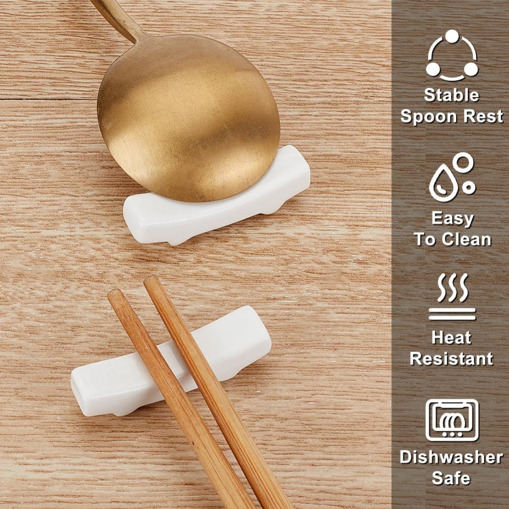 6 stuks witte keramische lepel - Chopstick Rest Ceramic recensie en prijs