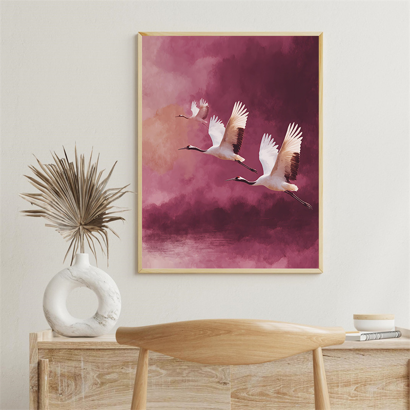 Vintage Kraanvogel Vliegende V - Japanese Lifestyle Home recensie en prijs