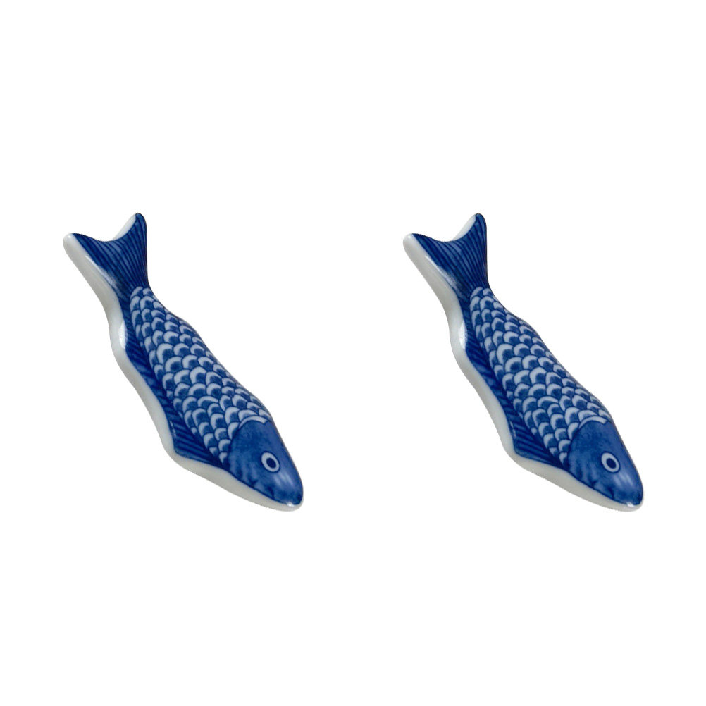 2 stuks blauwe en witte kerami - Chopstick Rest Ceramic recensie en prijs