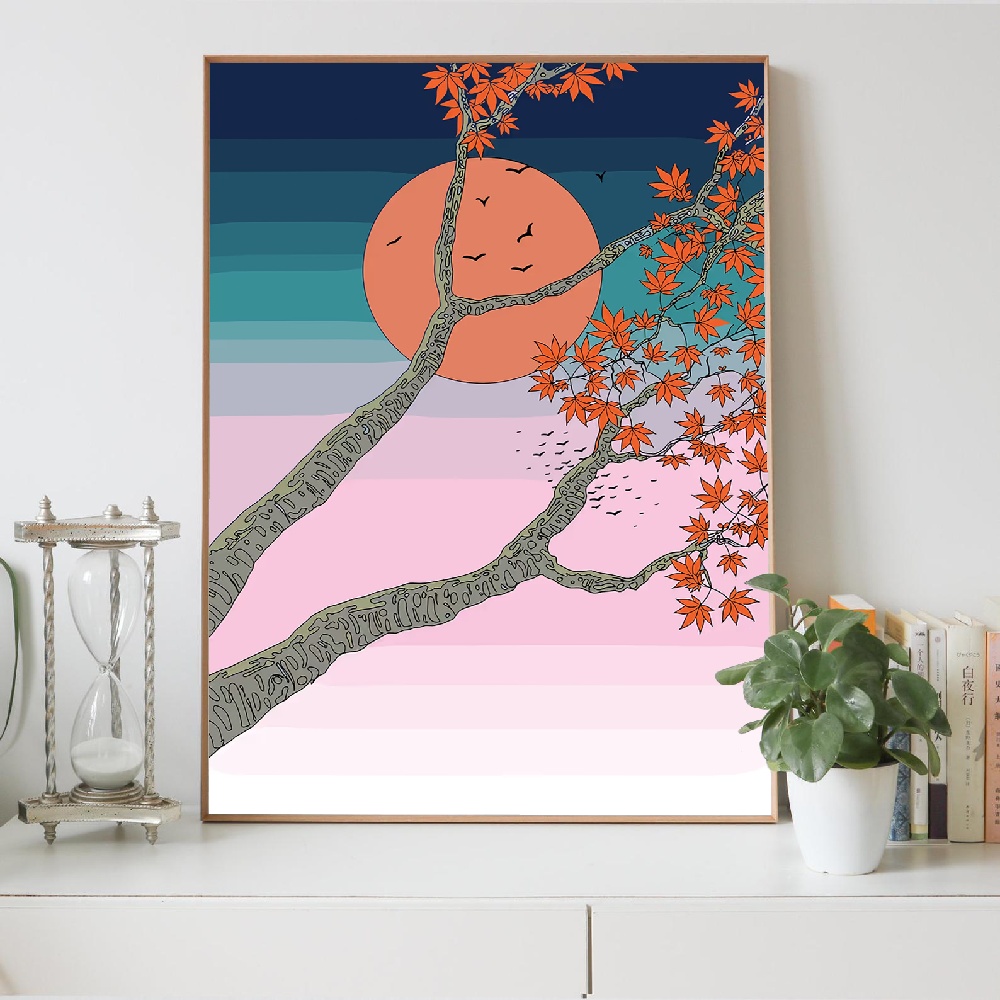 Japanse stijl berglandschap me - Japanese Lifestyle Home recensie en prijs